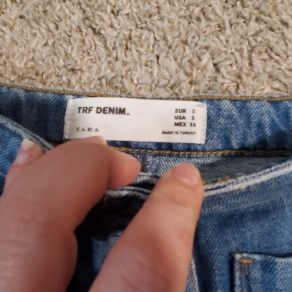 ZARA Button Front Denium Skirt - Picture 7 of 8